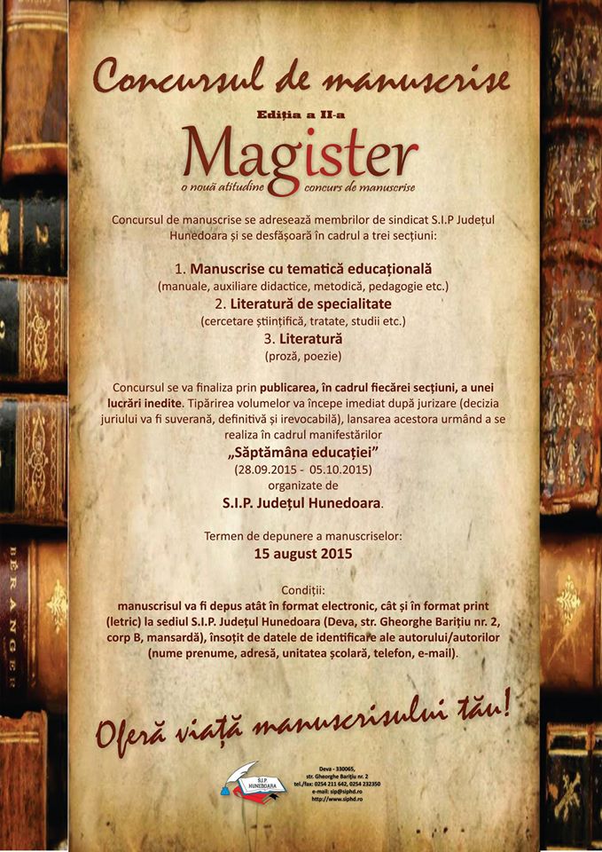 Afiș „Magister” 2015
