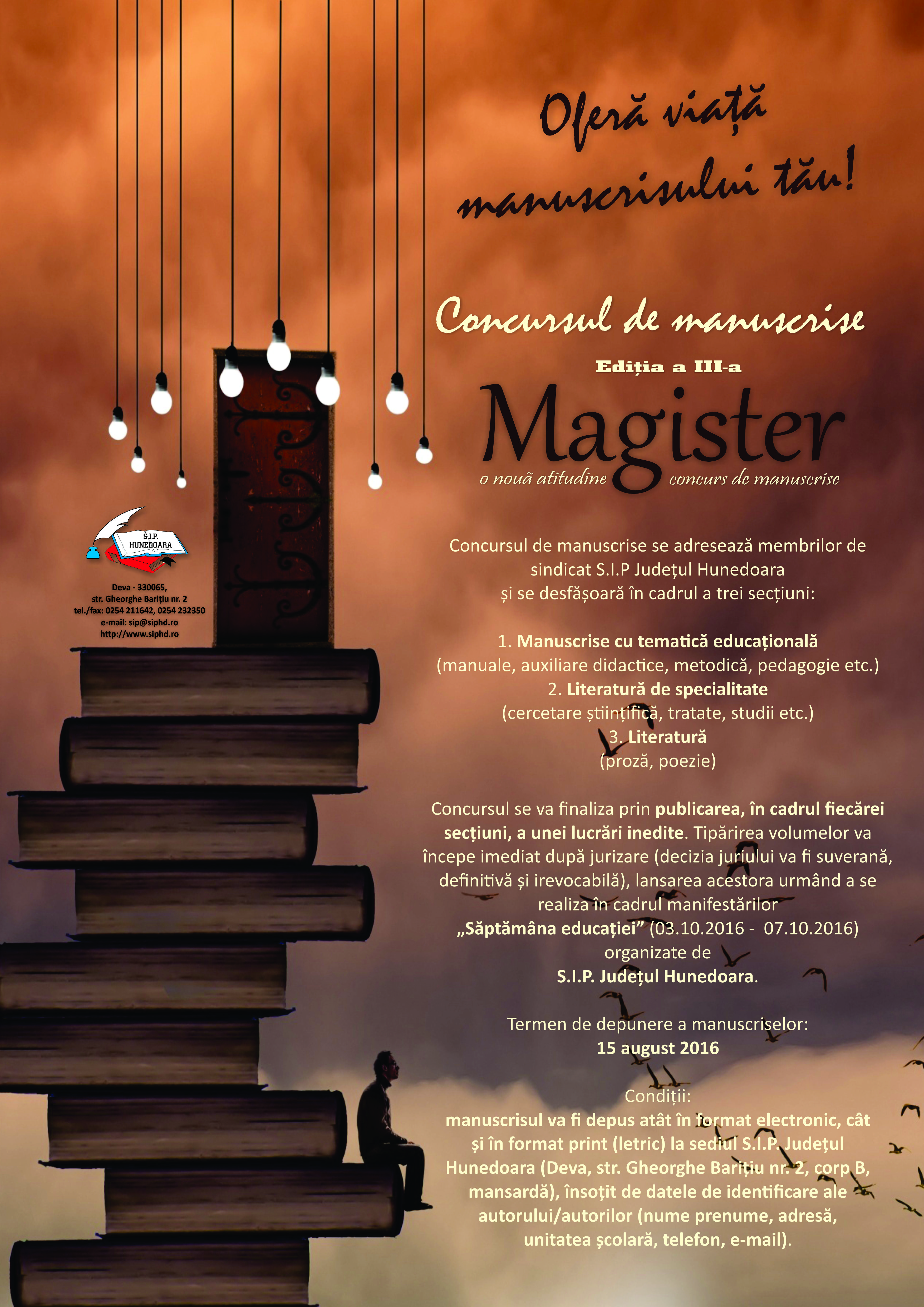 Afiș „Magister” 2016