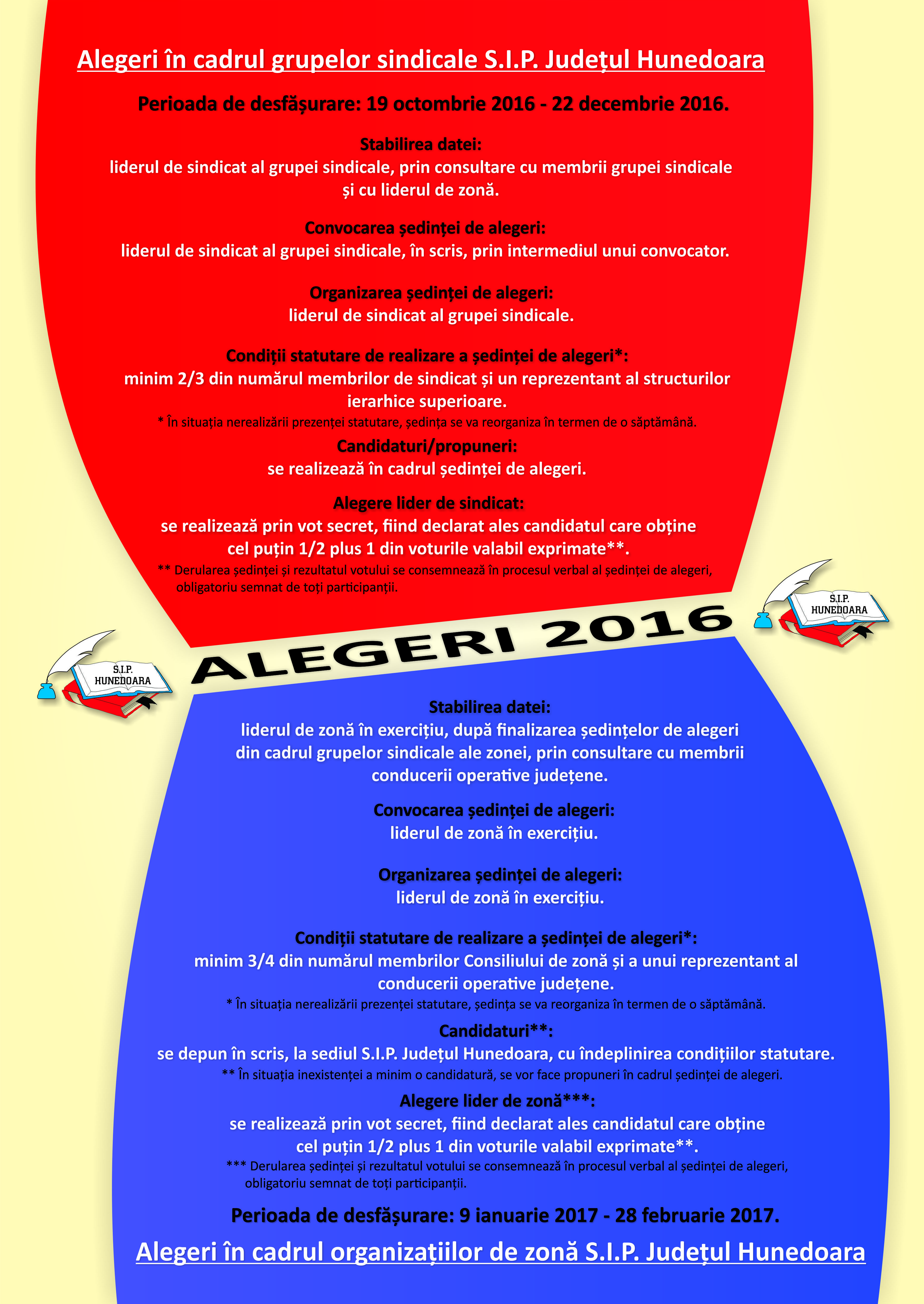 Afiș „Alegeri 2016”